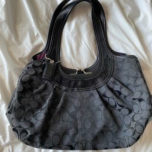 SOLD- Coach black shoulder bag